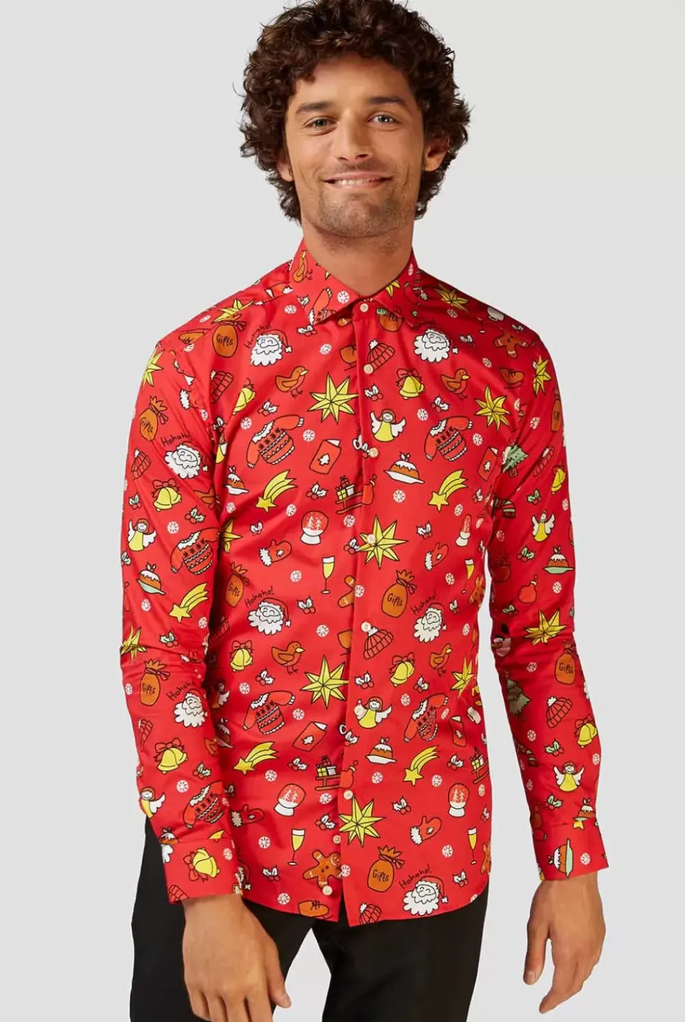 Clearance OppoSuits Christmas Doodle Red