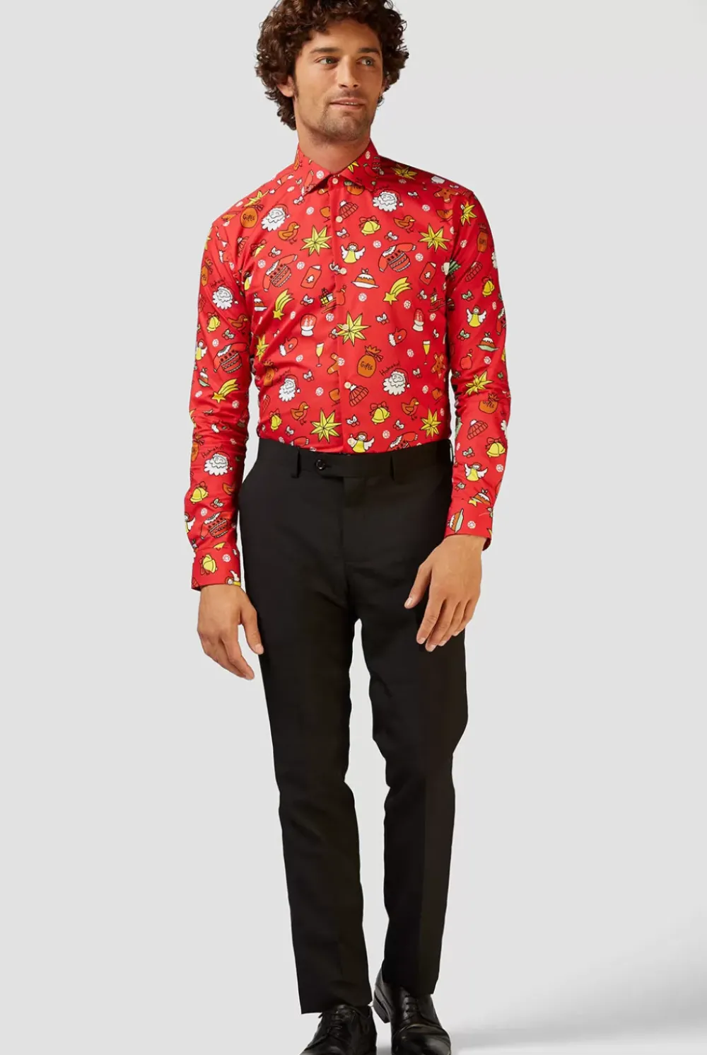 Clearance OppoSuits Christmas Doodle Red