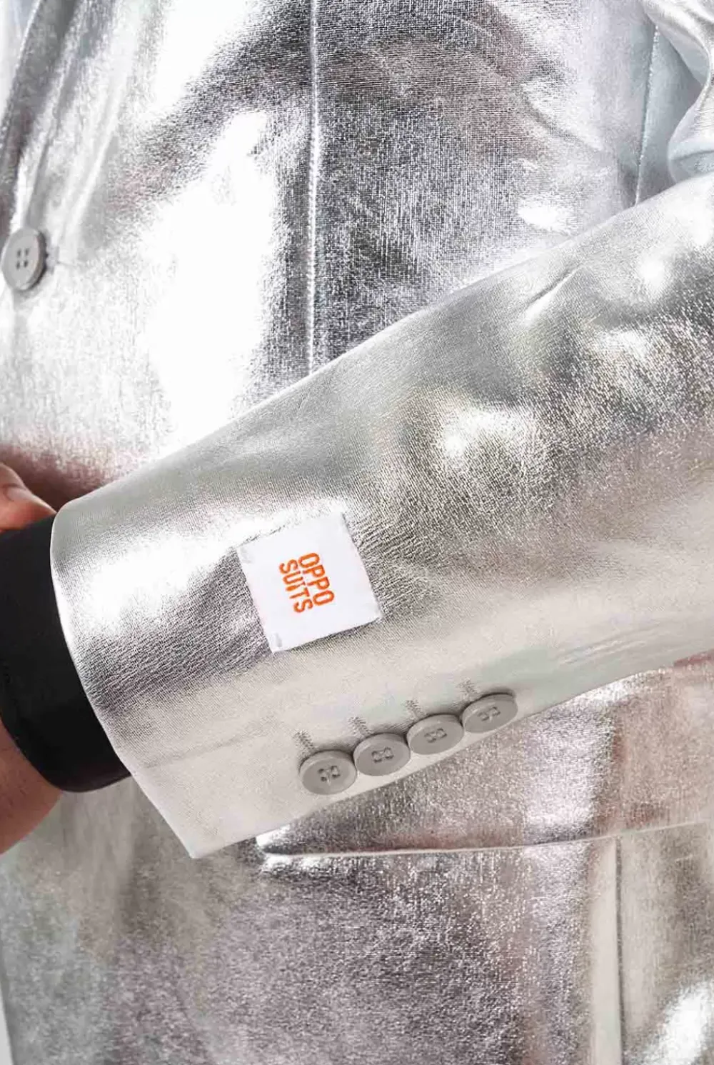 Cheap OppoSuits Shiny Silver