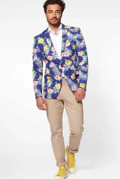 Best OppoSuits Tropical Flowers - Blue