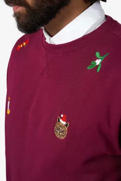 Sale OppoSuits X-Mas Icons - Burgundy